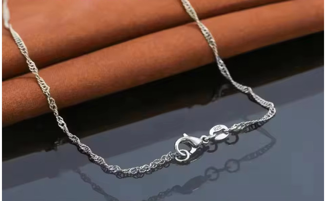 3Pcs-925 Sterling Silver Bridal Jewelry Set CZ Crystal Necklace Earrings Gift