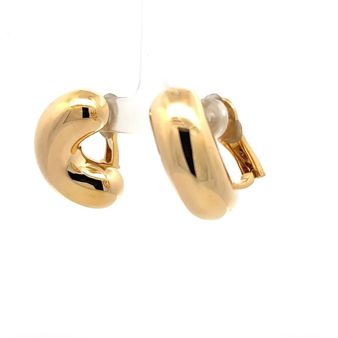 Fancy 18K Luminous Yellow Gold Earrings from Italy