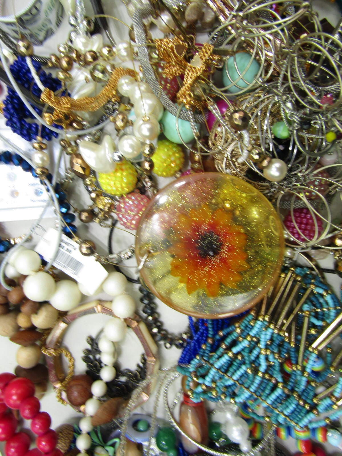 Jewelry Necklaces Earrings Studs Hoops Dangle Rings Bracelets Pins Mixed Lot