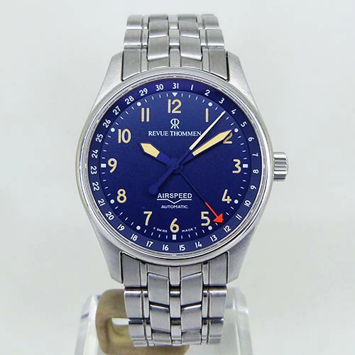[B1R] Revue Thommen 6110004 Airspeed Automatic Blue Watch [s8m]