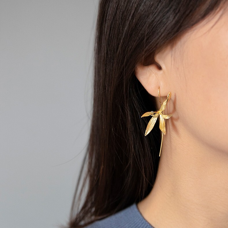 Orchid Flower Earrings