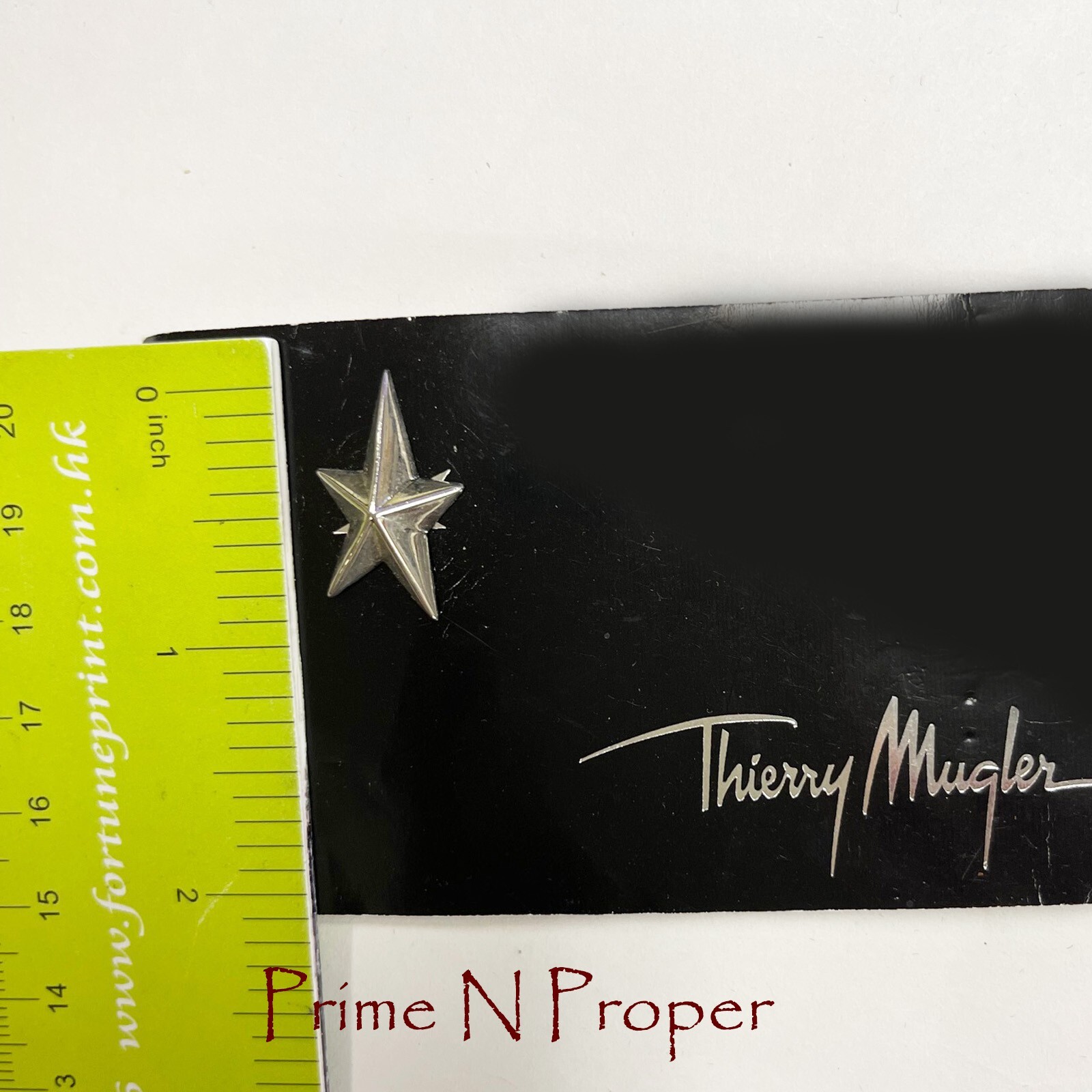 RARE…Vintage Thierry Mugler Angel Early 2000s Star Brooch/ Lapel Pin