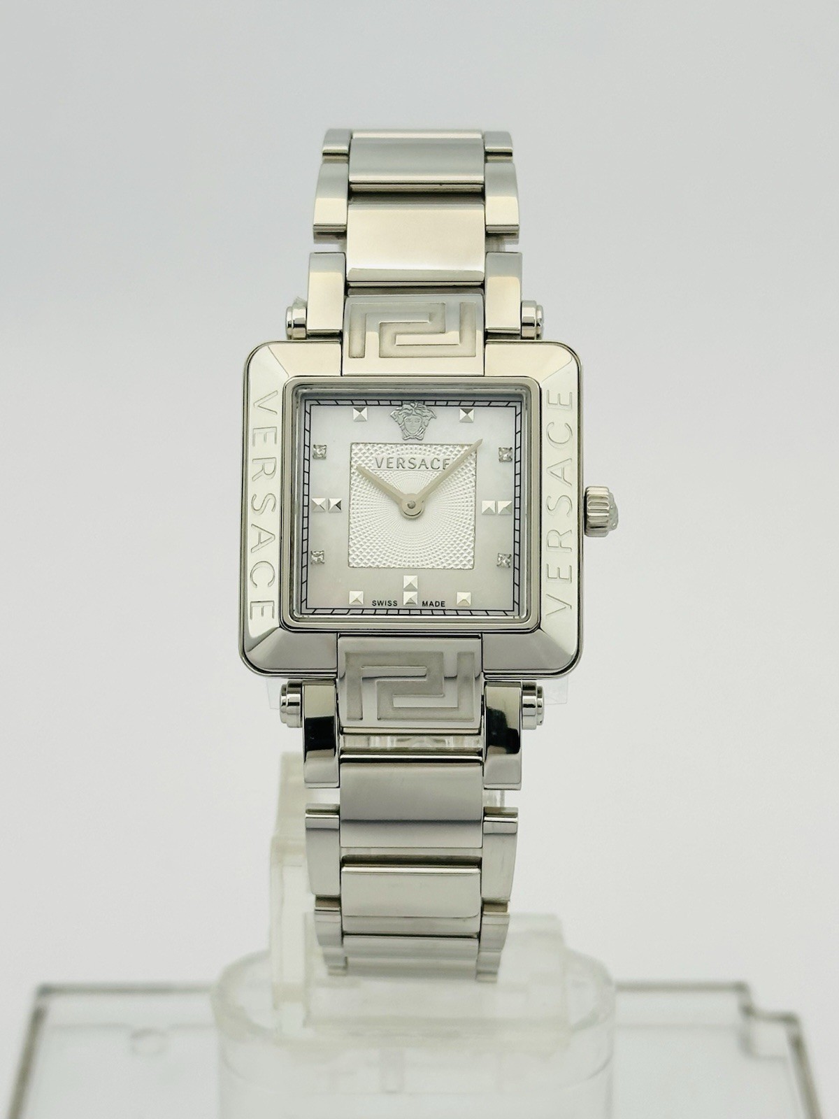 Versace Women’s 88Q99SD497S099 Rêve Carré Diamonds Stainless Steel Watch 88Q