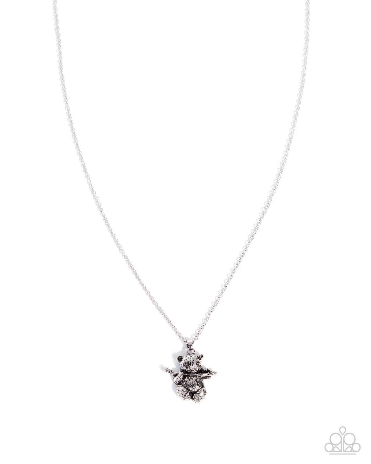 ~ Paparazzi ~ Pleasant Panda ~ Silver ~ Necklace ~ Super Cute! ~ New 05/26 ~