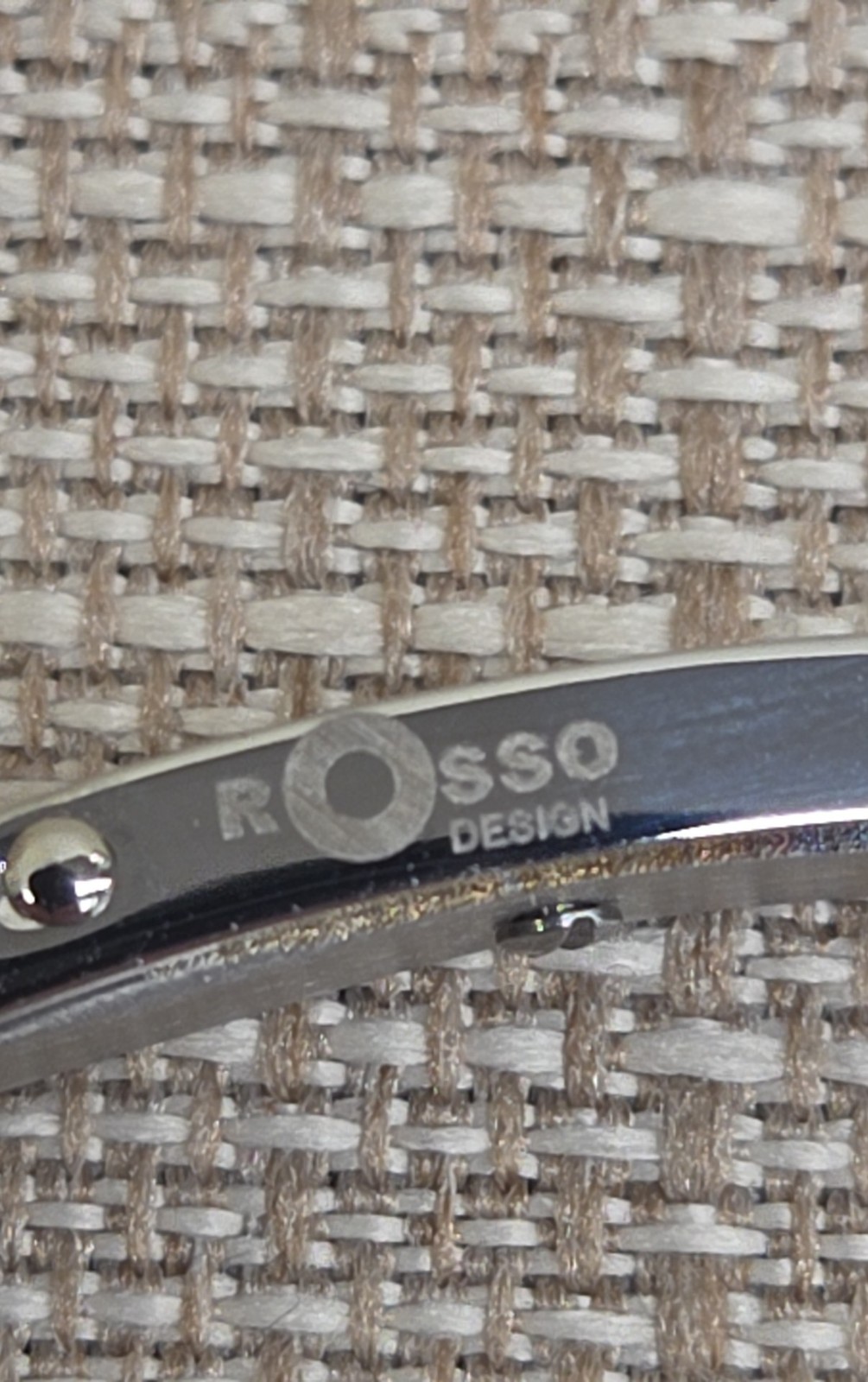Rosso Designs Men’s Silver Tone Bracelet