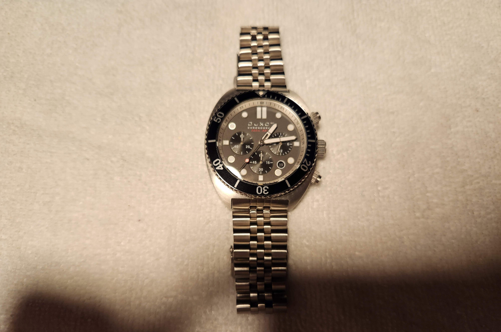 Pre-Owned Duxot Tortuga Chronograph in Black & Blue