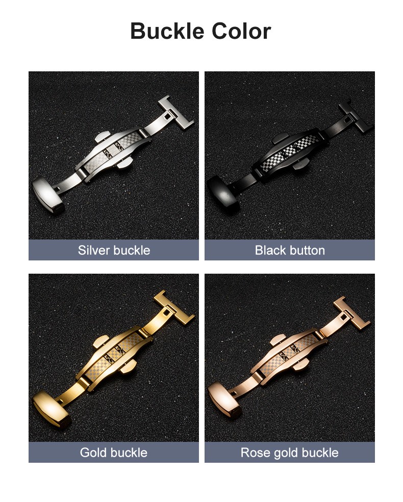 Quality Double Push Butterfly Clasp Thicked Solid Stainless Steel Clasp 10-22mm