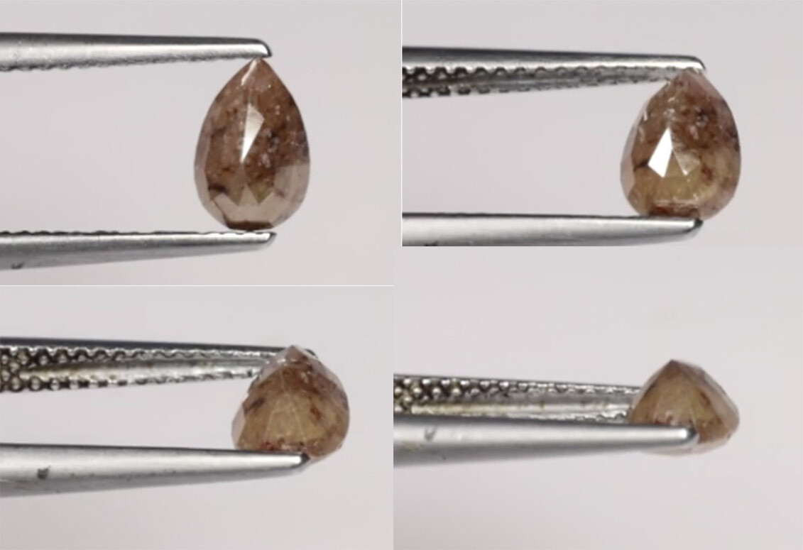 0.99Ct Pear Cut Orange Brown Diamond – Exquisite Rarity + AIG Certificate