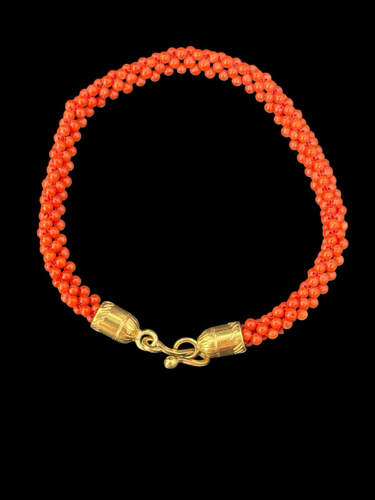 Hand Woven Coral Bracelet