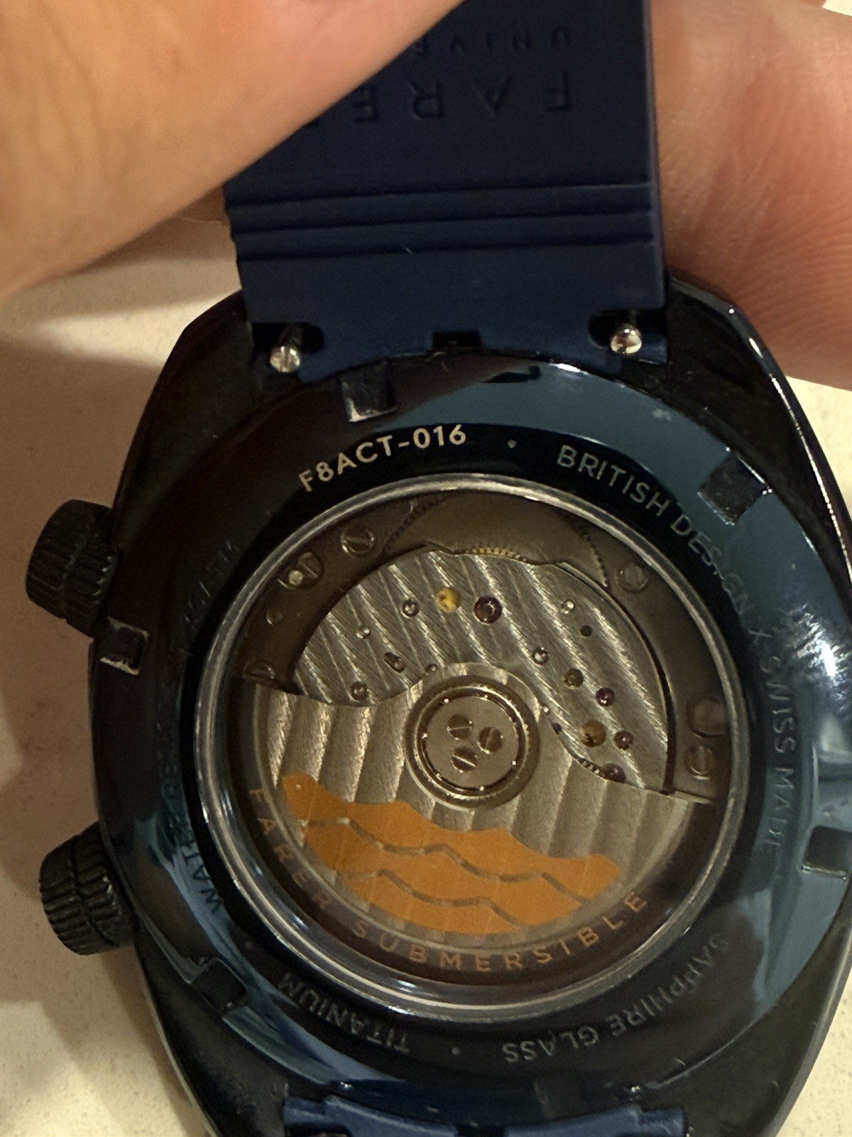 Farer Endeavour Ocean blue Titanium Series III Watch Automatic Swiss Made