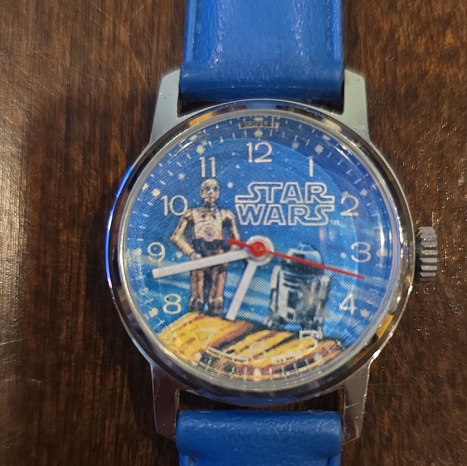 Star Wars R2-D2 Unisex Kids Quartz Analog Watch Blue Rubber Strap 25mm SS