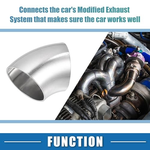 45 Degree Steel Exhaust Elbow Pipe Bend Tube Durable 32mm OD Modified 1.25inch