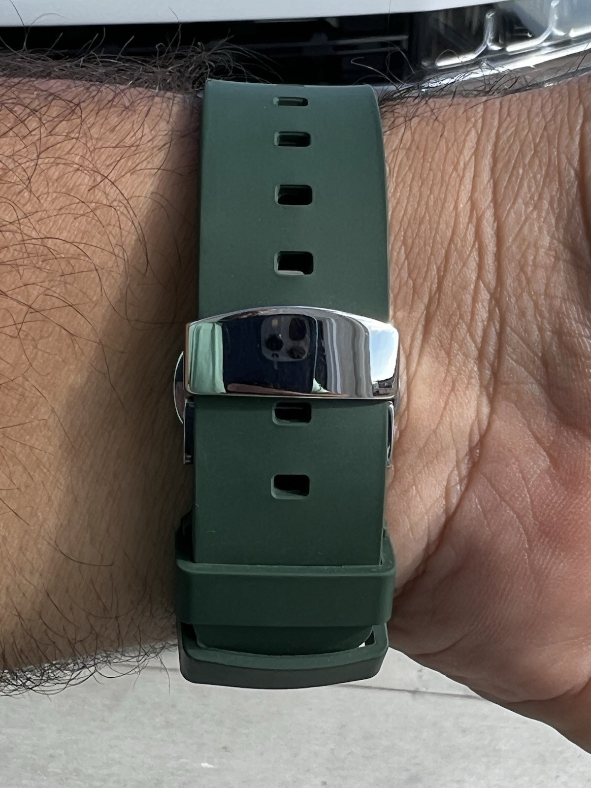 Mido Multifort TV Big Date Green Dial Automatic – Full Set + Extra Rubber Strap