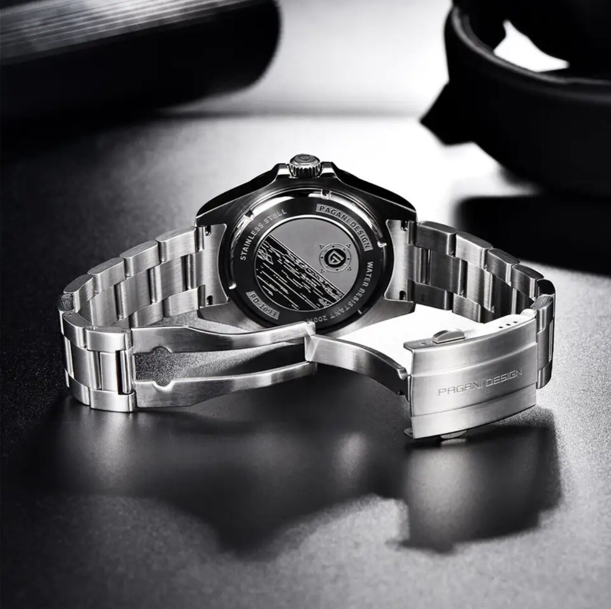 PAGANI DESIGN GMT Men Automatic Mechanical Watch 2024 New Stainless Steel Luxury