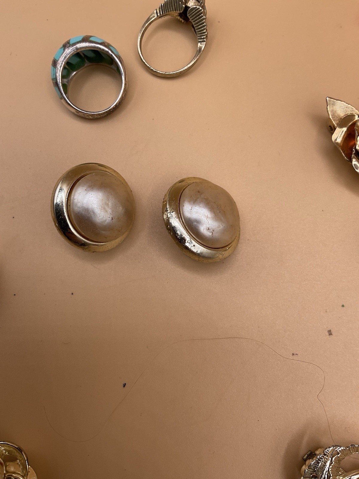 lot of 16 earring sets and 2 rings