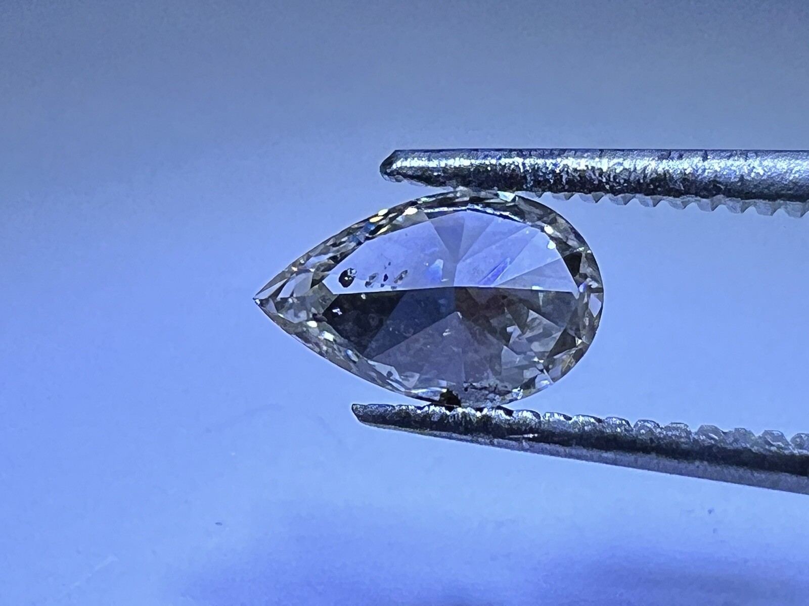 IGI,0.57 Ct,SI2 Clarity,L Color ,Pear Cut Natural Diamond!