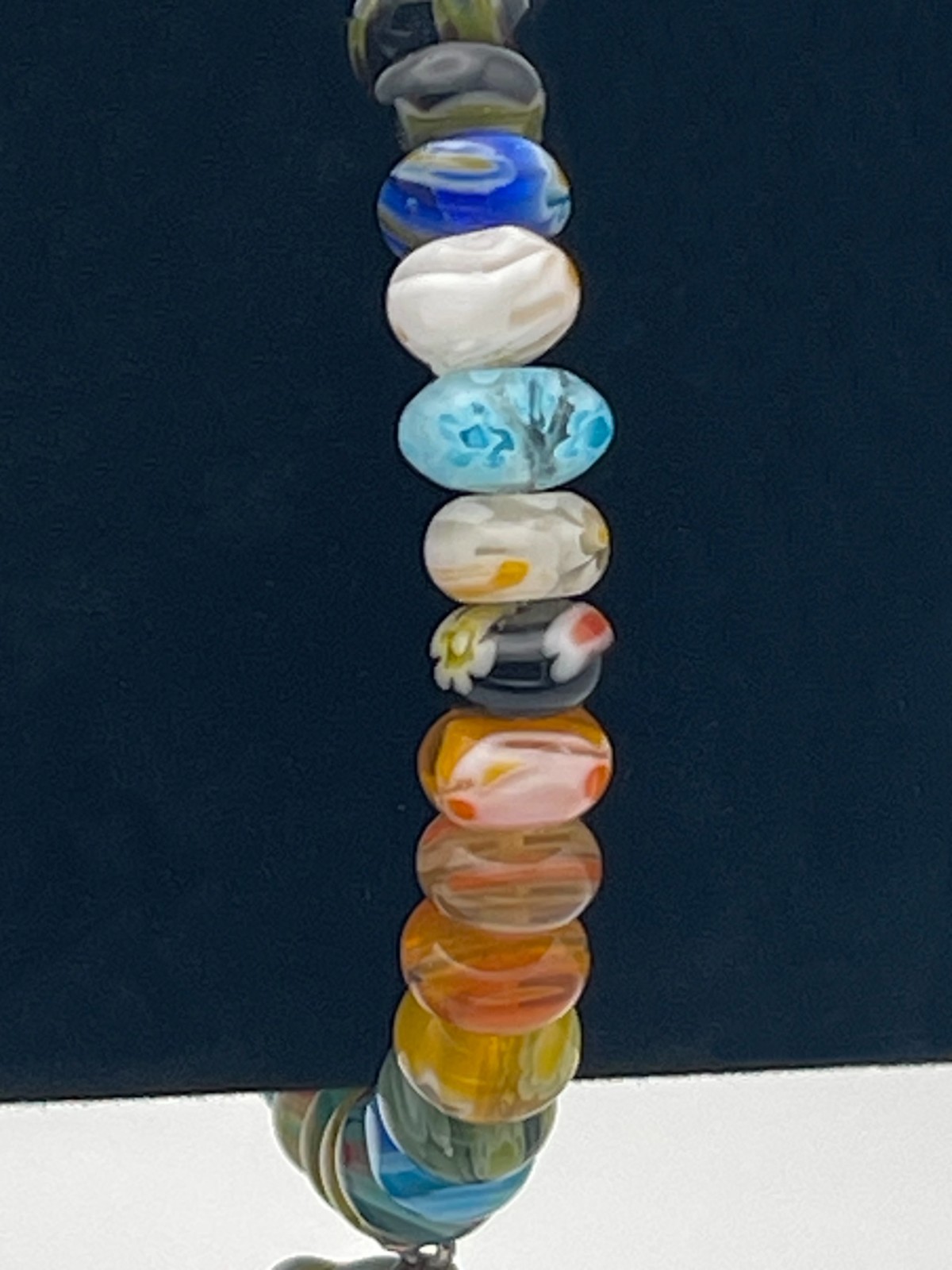 Retired TOUS Carnaval Minifiore Bracelet Murano lampwork & millefiori beads RARE