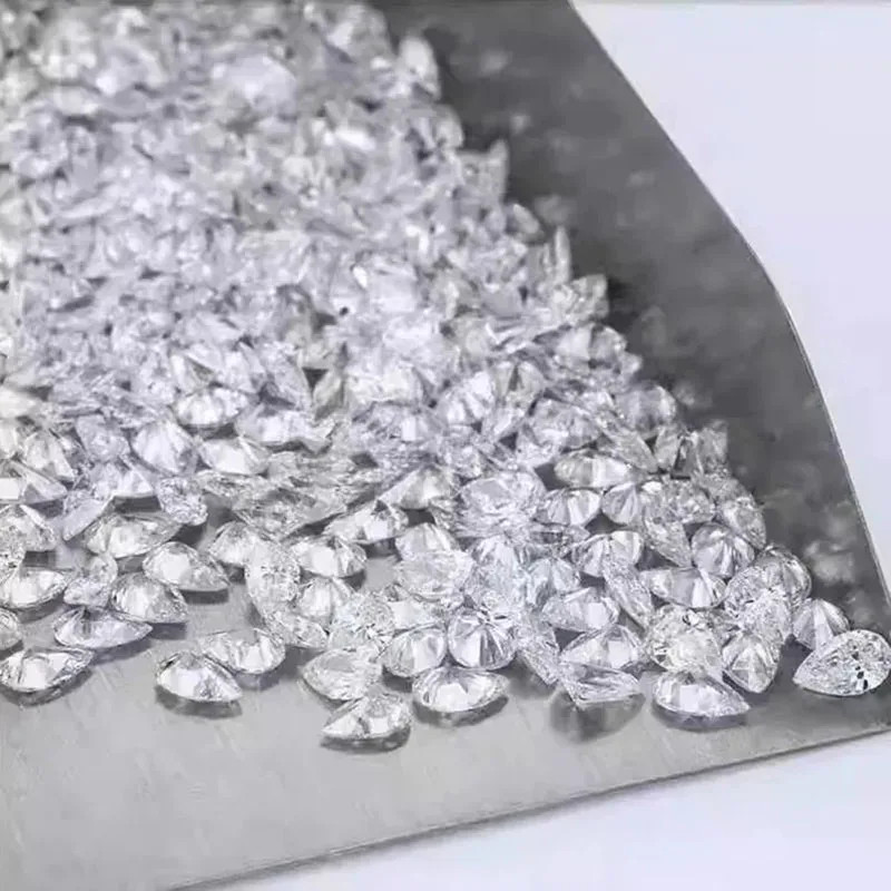0.03CT-0.3CT DEF Colored Pear VS VVS HPHT Lab Grown Diamonds Loose Diamond Stone