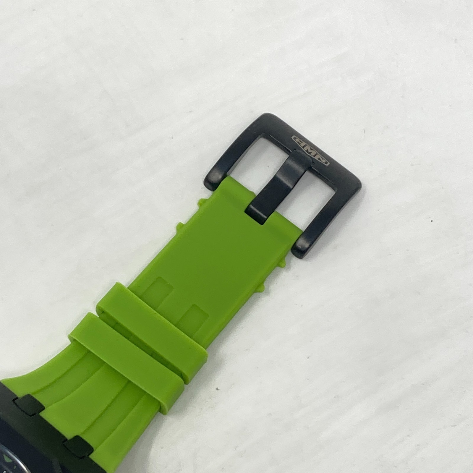 HMN Mercedes Petronas G55 Watch Men 48mm Black Green Spinning New Battery 8.75″