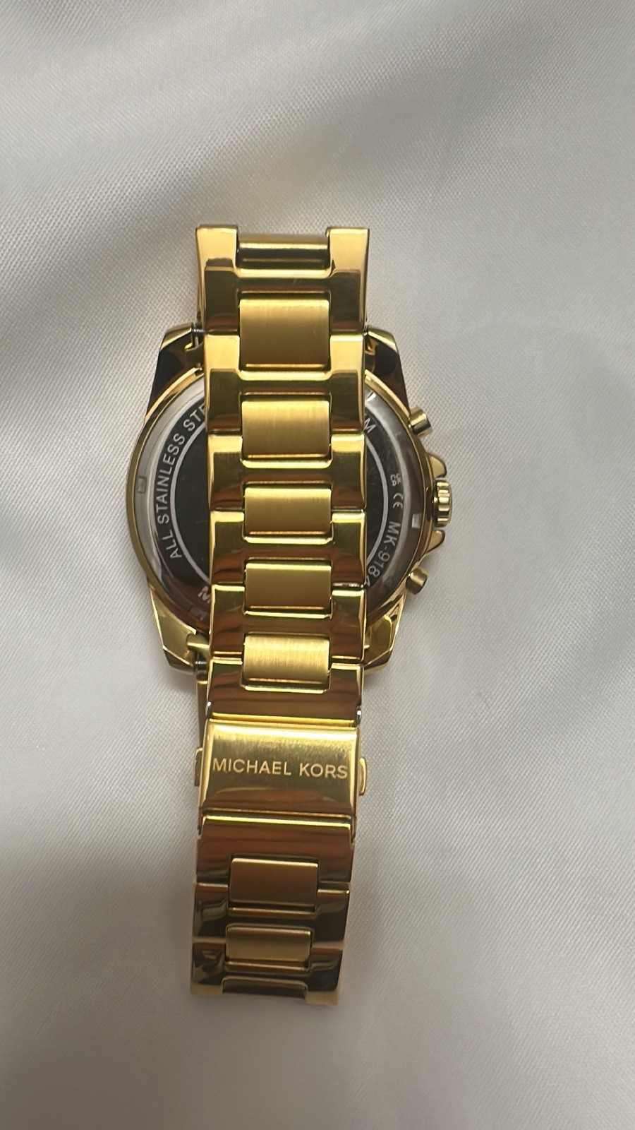 Michael Kors MK-3196 Quartz Chronograph 50m Gold-Tone Bracelet Black Dial