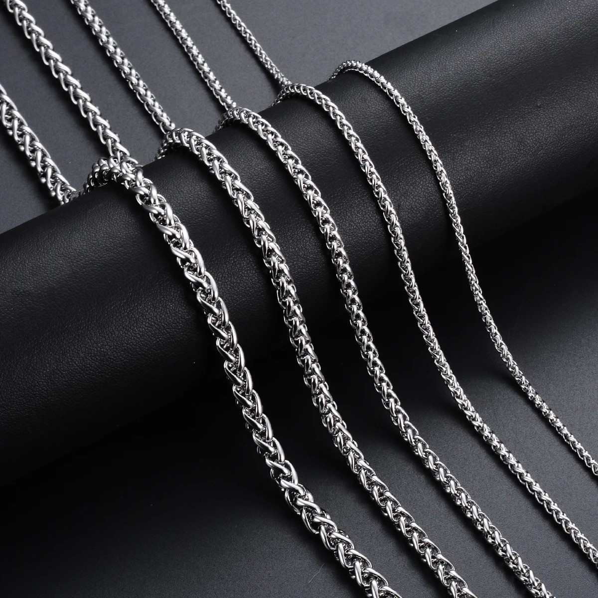 Stainless Steel Women Men Rope Chains, Necklaces Keel Link Chain 2.5/3/4/5/6mm