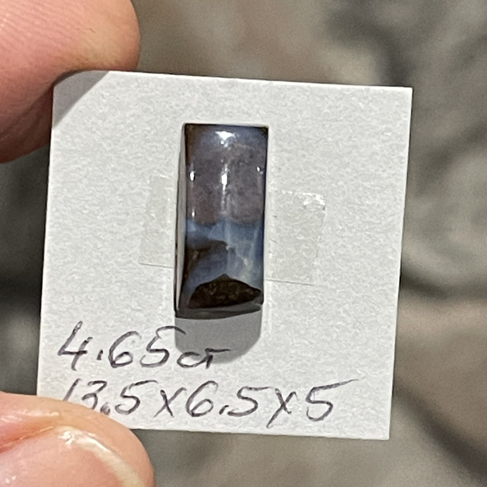 4.65ct 13.5×6.5x5mm Australian Crystal Boulder Opal Cabochon Ring Gem