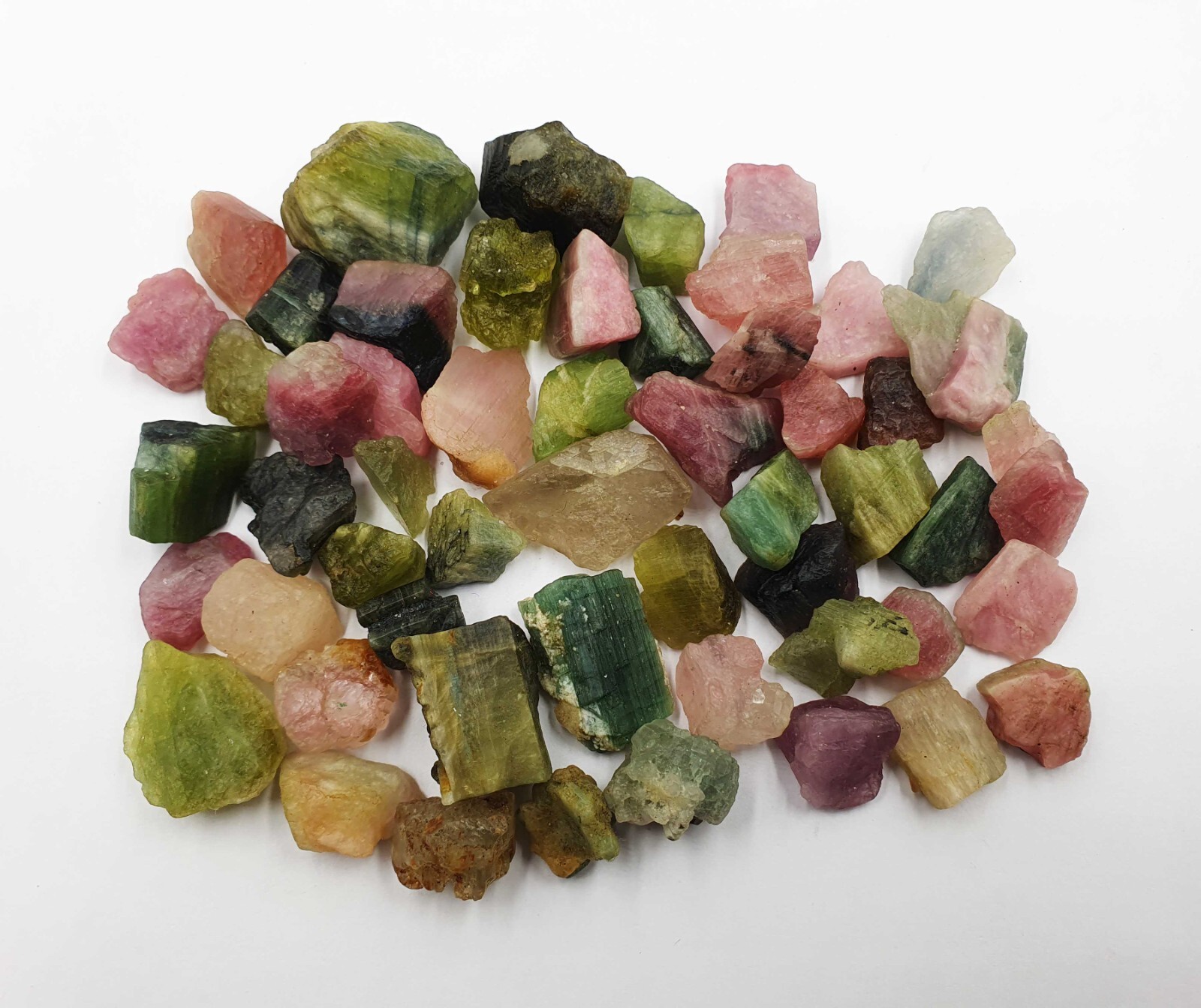 Natural Afghani Multi Tourmaline Pencil Form Rough, Multi tourmaline Rough Stone
