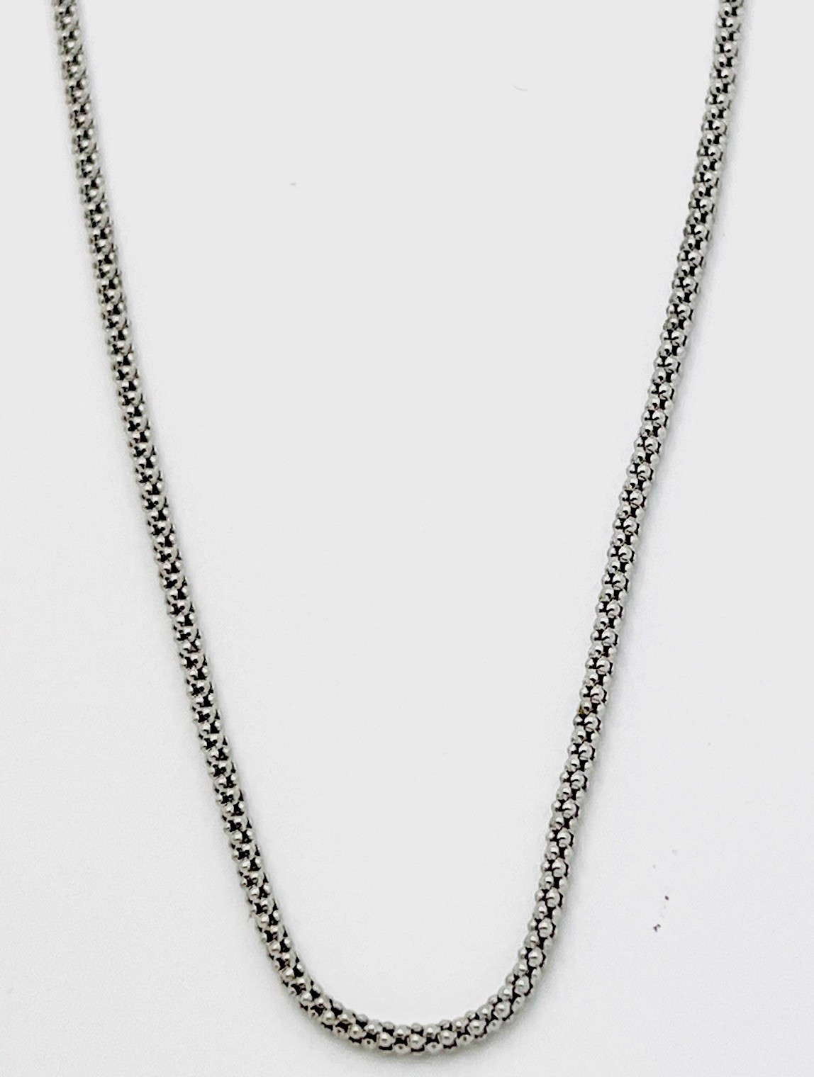 DaneCraft Tarnish Free 925 Sterling Silver 4.1 Gram Tube Link Necklace 24”