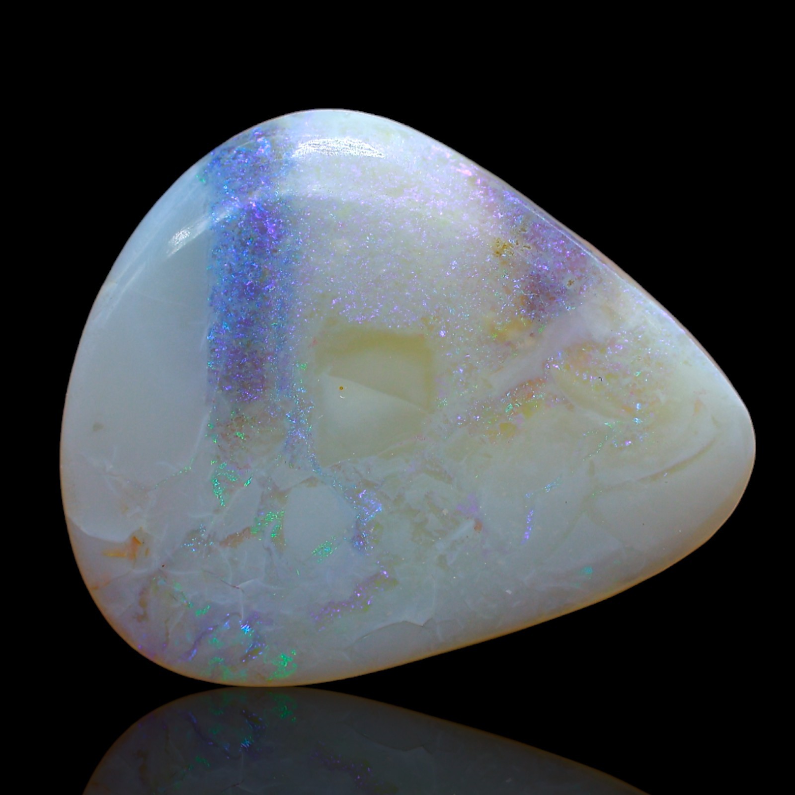 11.00 Cts Natural Fire Opal Cabochon Meditation Necklace Making 23x19x4 mm