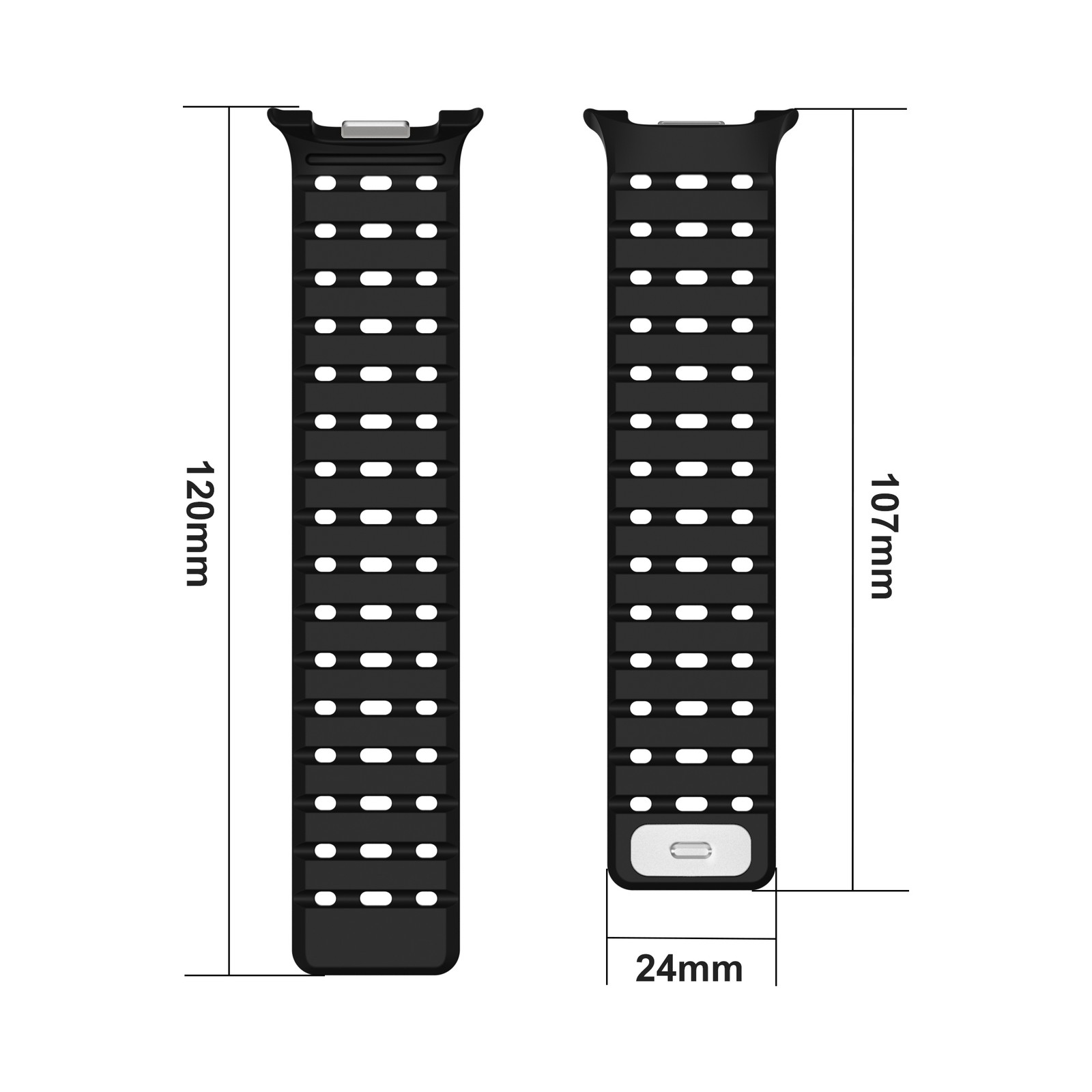 Magnetic Band for Samsung Galaxy Watch 8/8 Classic Soft Silicone Sport Strap