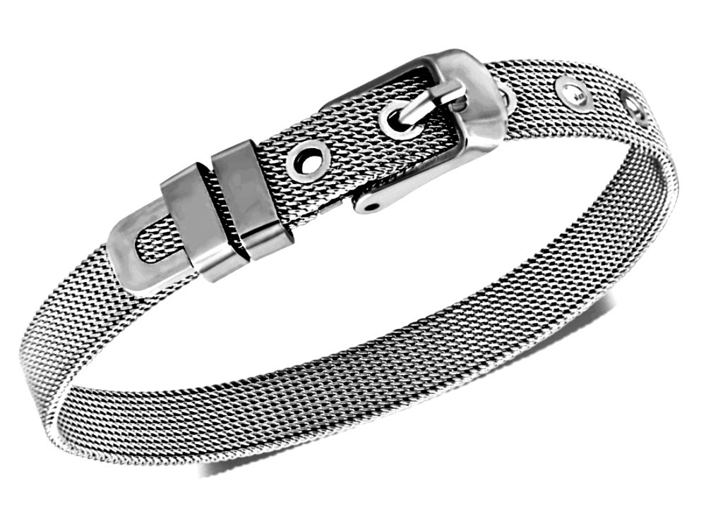 Stylish Stainless Steel Mesh Belt Buckle Bracelet