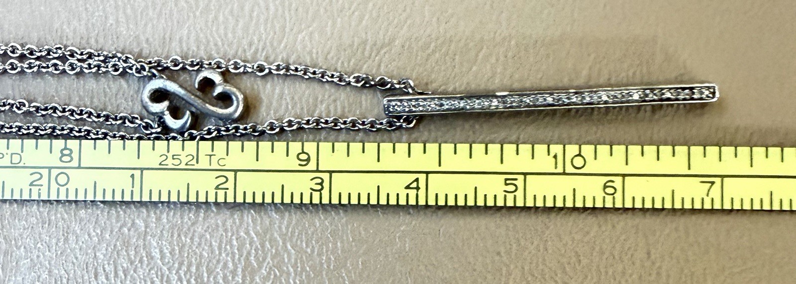 Jane Seymour Open Hearts Diamond Bar/Open Heart Layered Cable Chain Necklace