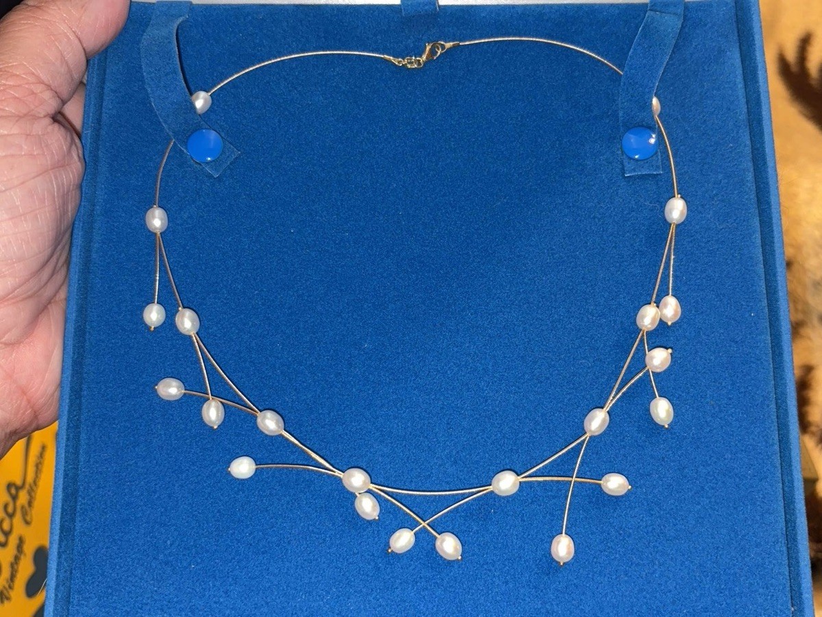 Adi Paz 14K Yellow Gold & White Freshwater Pearls 17″ Necklace
