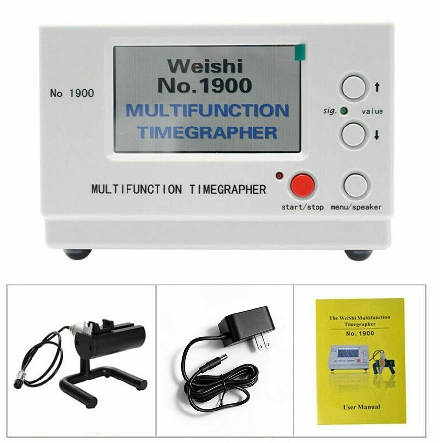 Weishi 1900 Timegrapher Watch Timing Machine For Mechanical Watches US Plug Kits