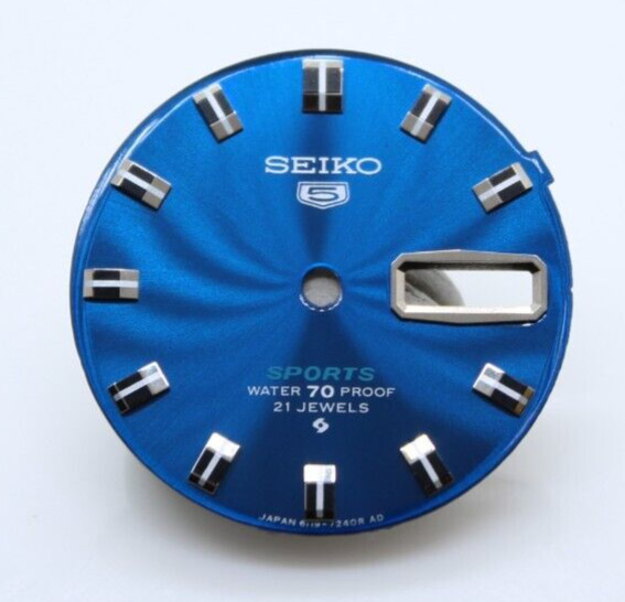 Blue Dial for Vintage Seiko Rally 6119-7170 6119-7173 Diver Sport Diver Proof