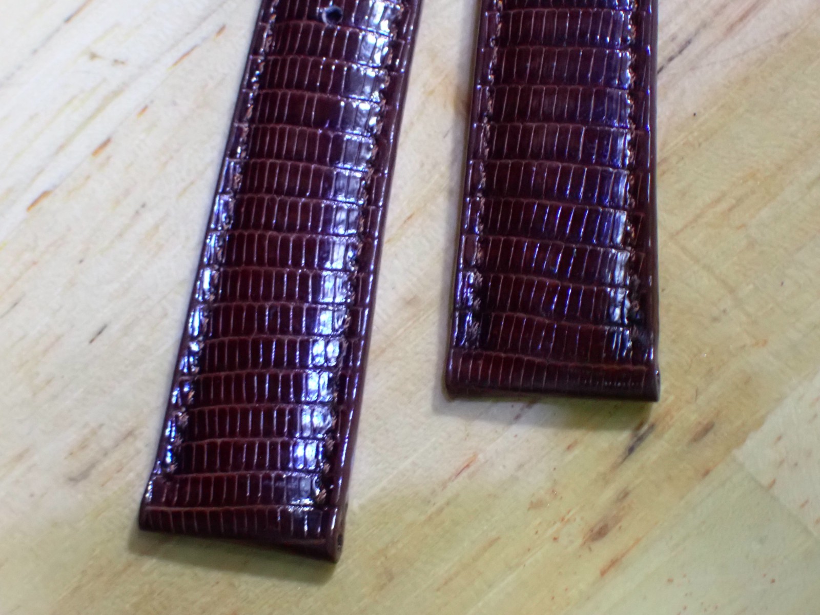Hamilton Men’s Royal Lizard Brown Watch Band Strap 17.4 mm Ends 7″ unused