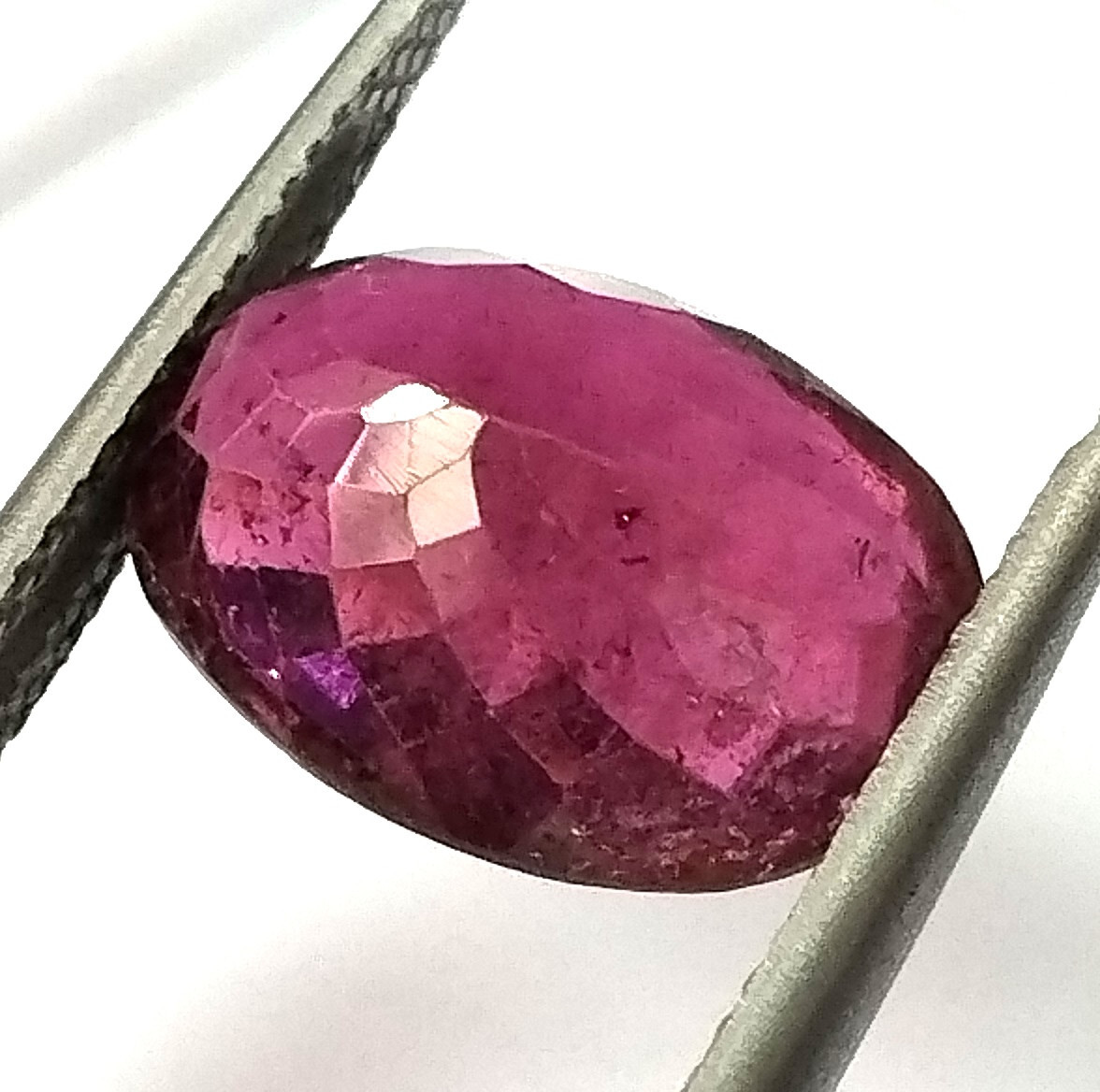 Natural Tourmaline Pink Oval 13X9 mm 4.40 Carat Faceted Untreated Loose Gemstone