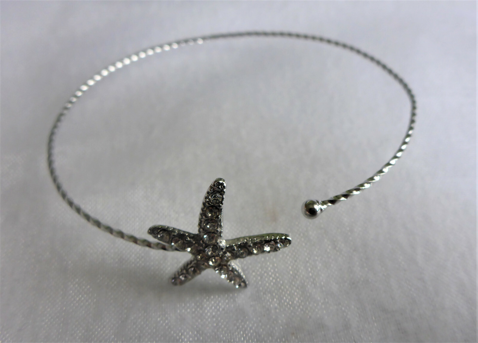 Isabelle Grace Black Ginger Starfish Bracelet Metal Diamante Jewellery Gift Box