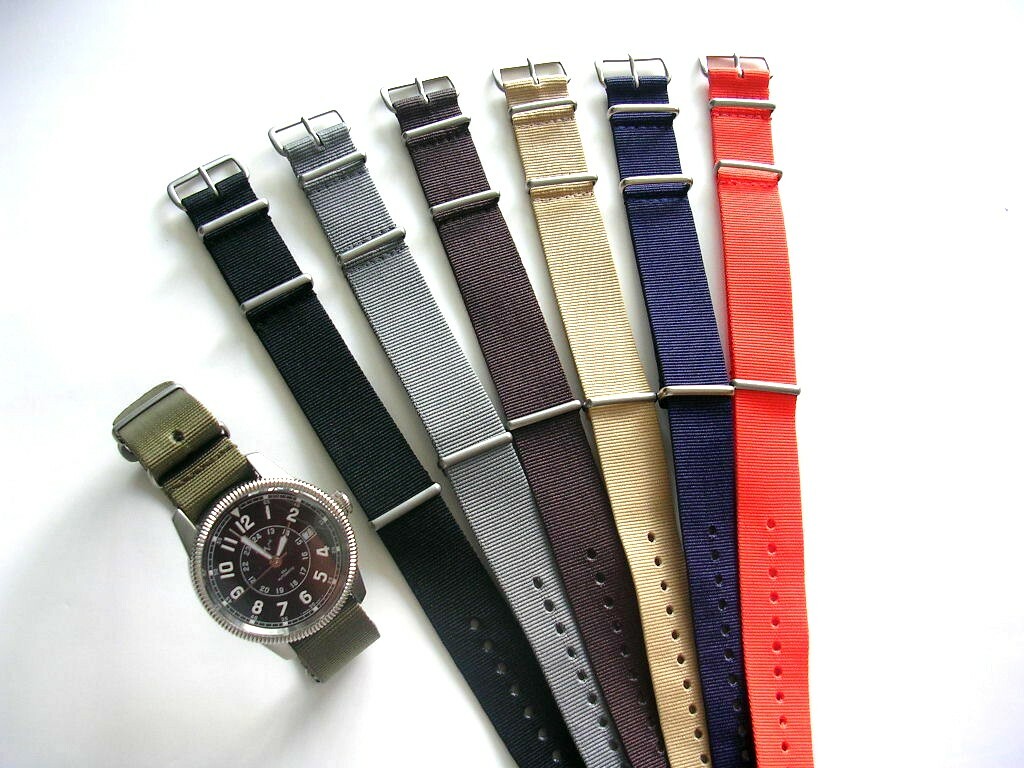 19mm NATO G10 ® Premium nylon watch band strap RAF Bond IW SUISSE 18 20 22 24mm