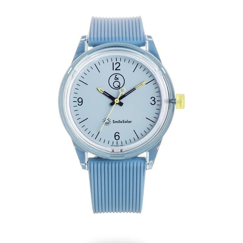 CITIZEN Q&Q SmileSolar RP10-005 Solar Analog Waterproof Urethane Watch Blue JPN