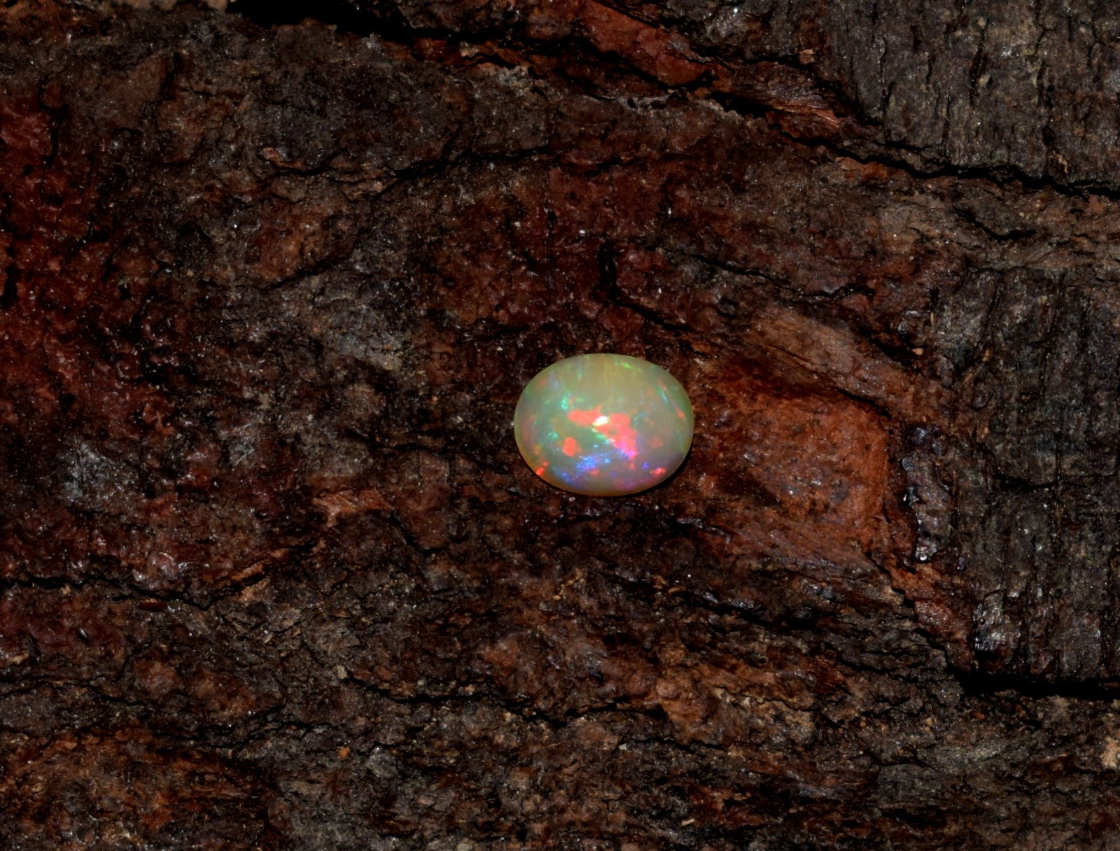 Natural Ethiopian Wello Fire Opal Cabochon Loose Gemstone 6X8mm