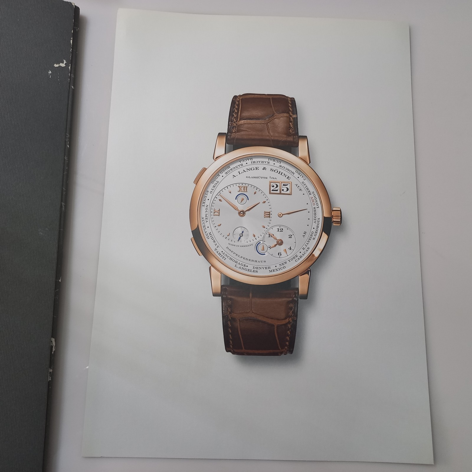 Rare 2005 A. Lange & Söhne Lange 1 Time Zone Press Kit & Technical Drawings