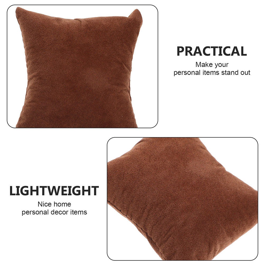 12Pcs Brown Bracelet Display Pillows Soft Flannel Watch Cushions
