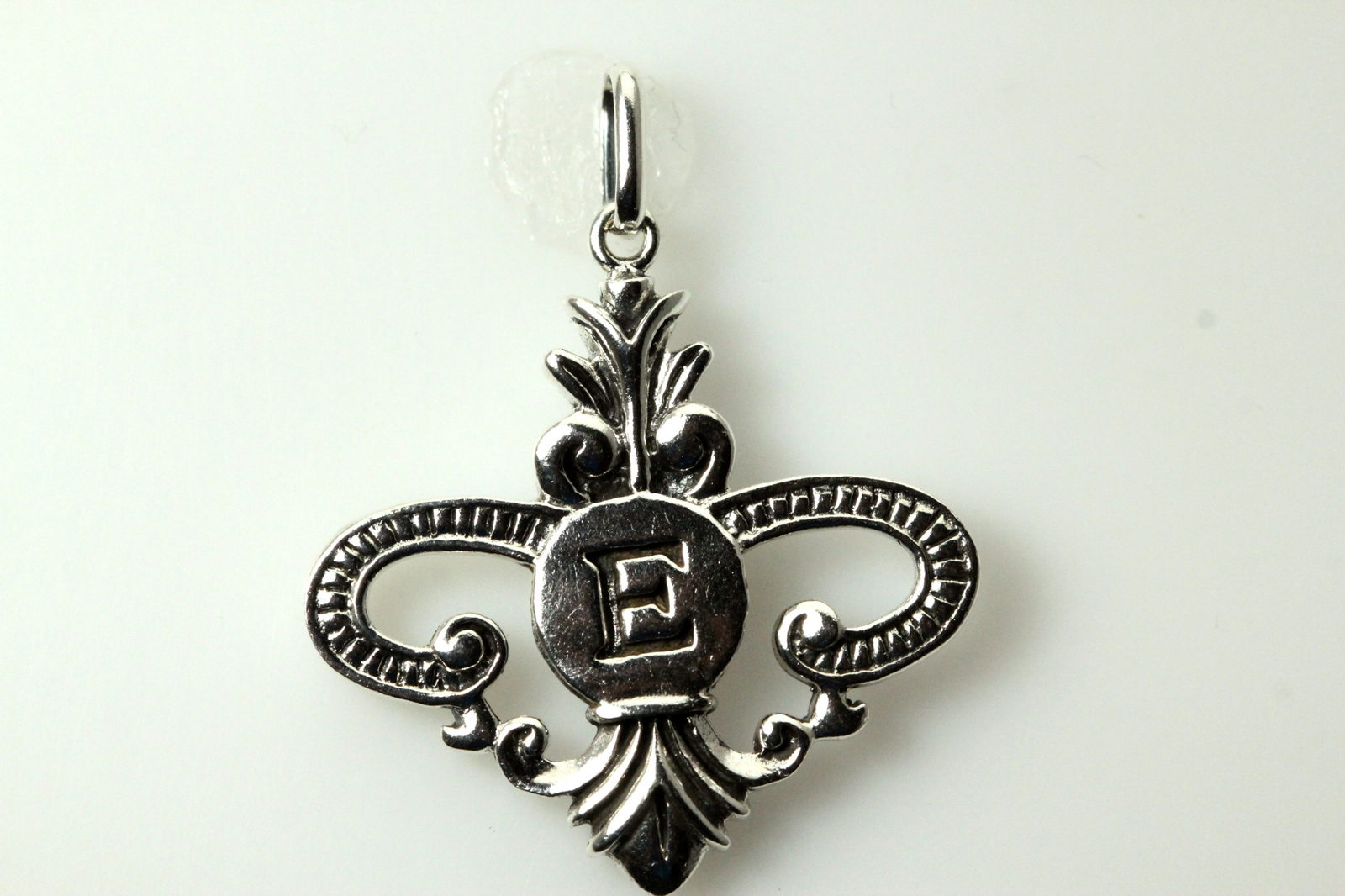 925 Sterling Silver Ornate Tassel “E” Pendant 5.3 Grams (PEN6667)
