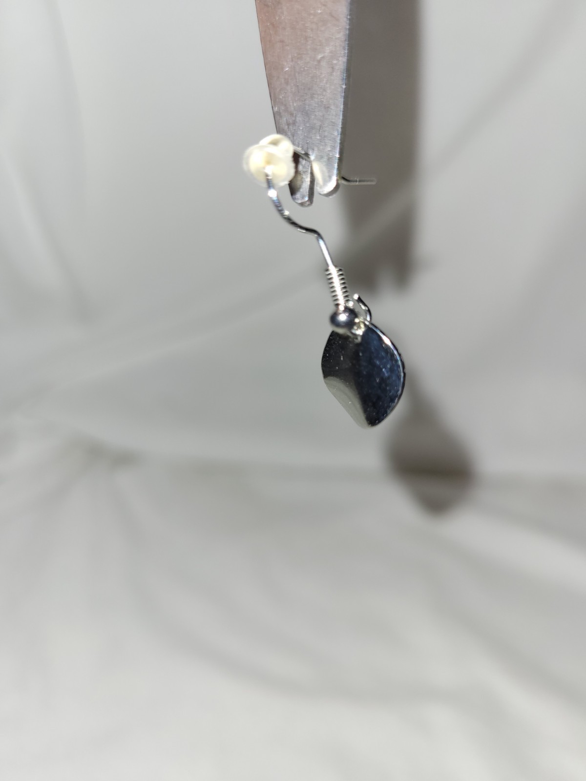 Silver earring set (2 hoop pairs, 1 Dangle pair, 3 “fake” magnetic studs)