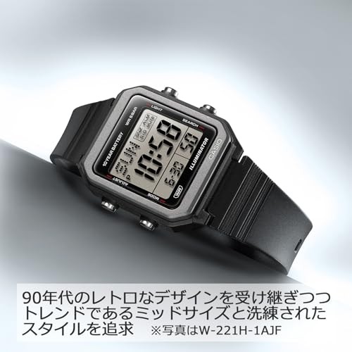 CASIO W-221H-8AJF Digital Watch Ivory Japan