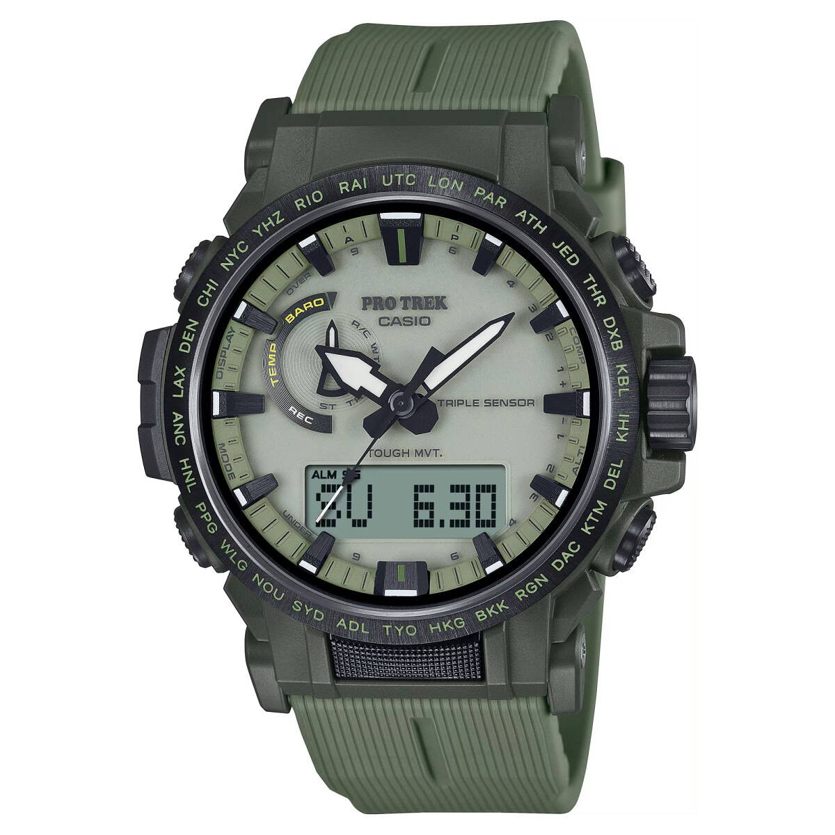 CASIO Pro Trek Climber Line Digital Compass Altimeter Temperature PRW 61LD 3JF G