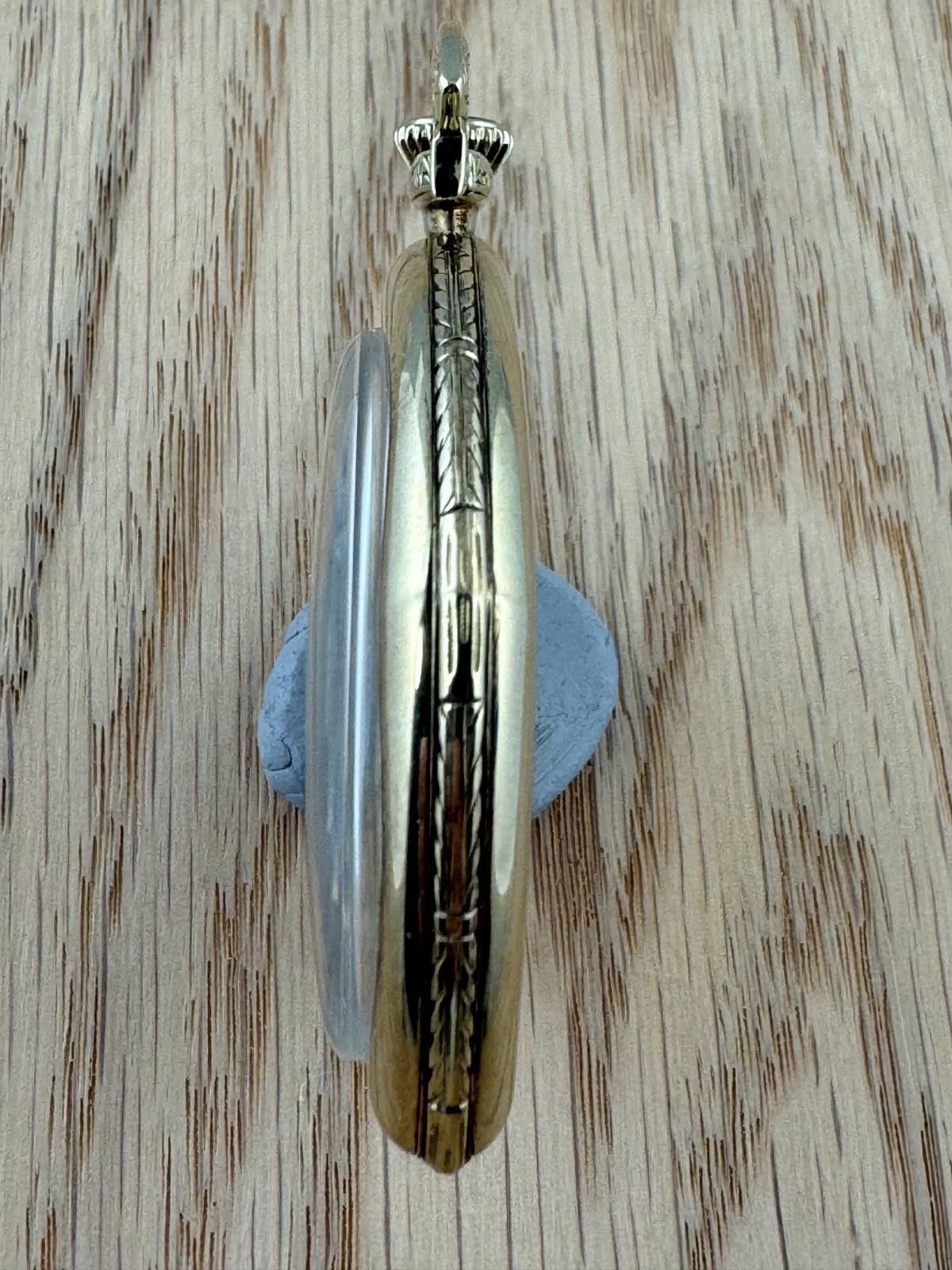 Gruen Precision Verithin Pentagon 14K Solid Green Gold Pocket Watch 1920s RARE!