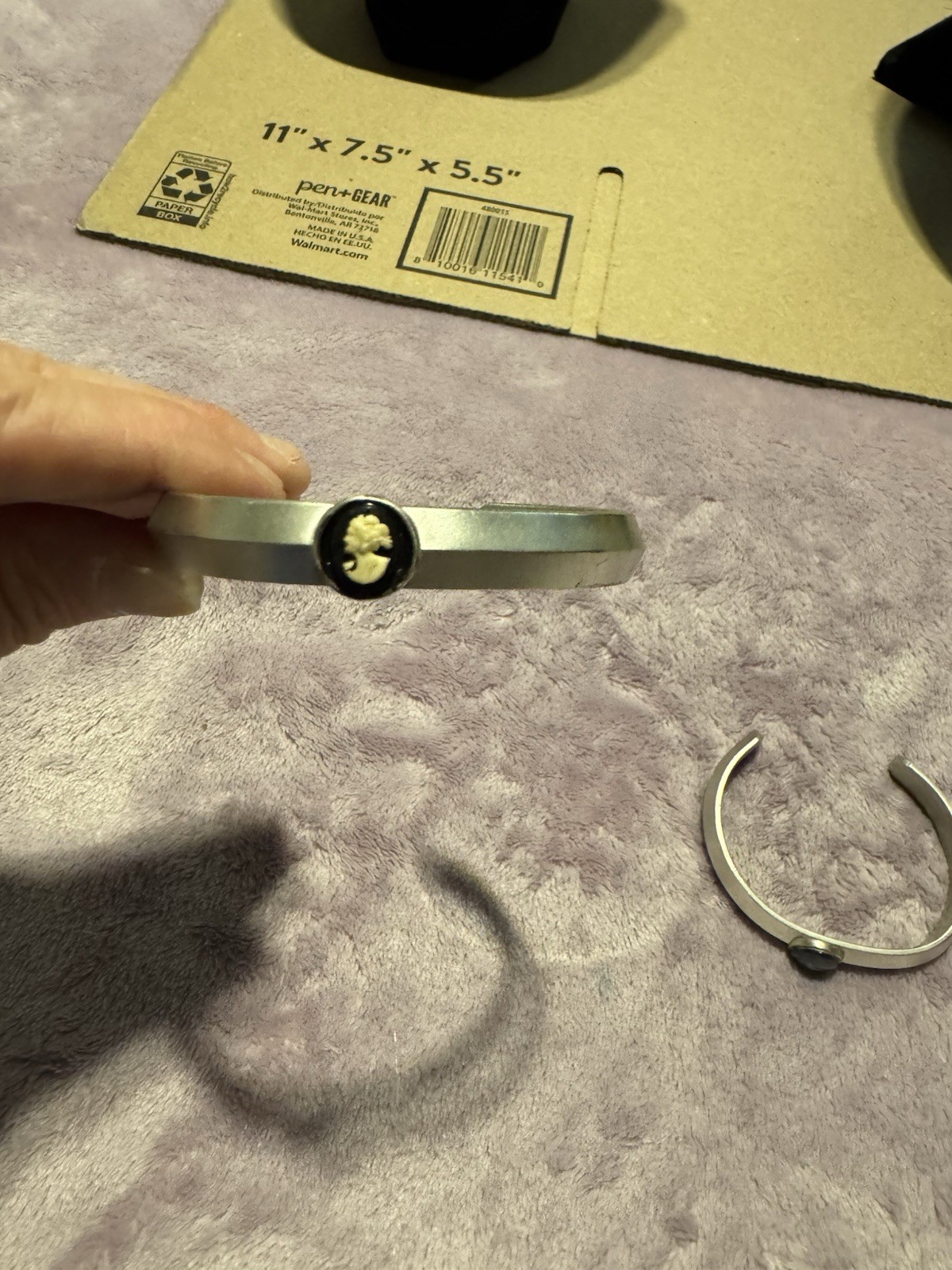 3 Different Beautiful Stainless Bracelets Silver Tone