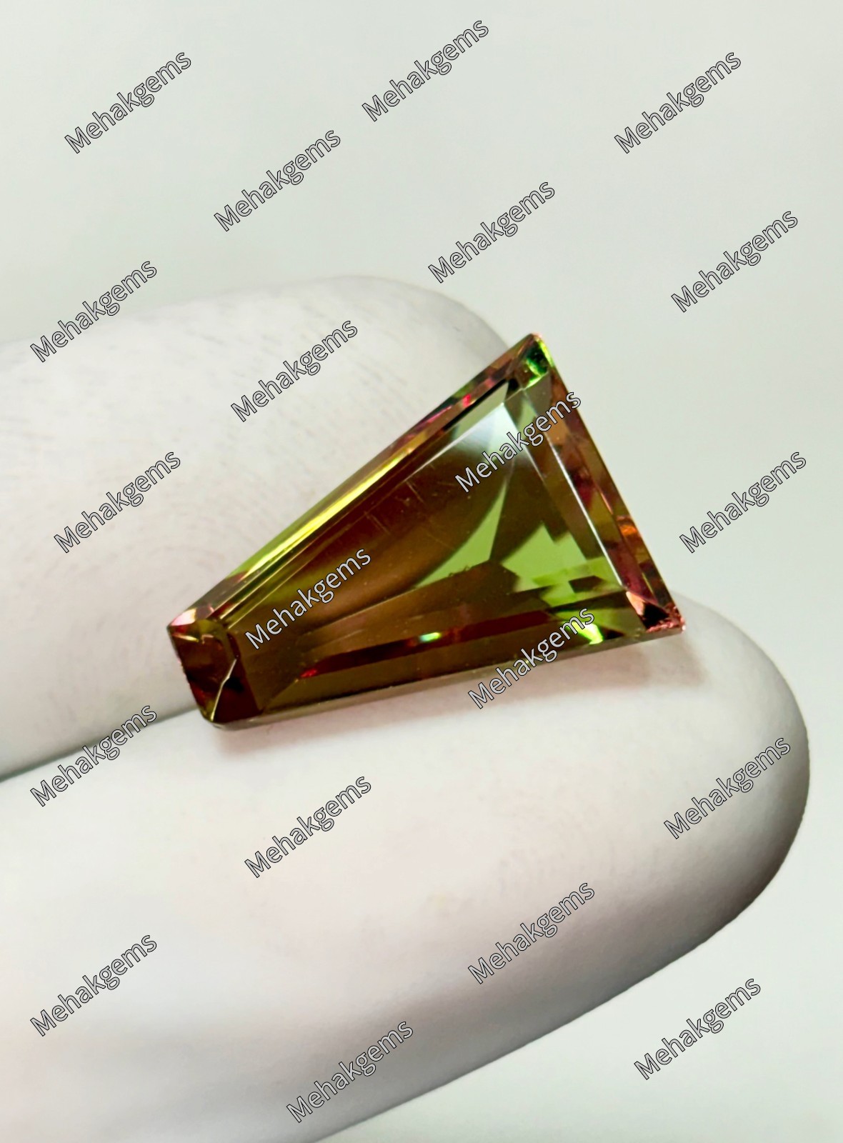 12 Ct Color Changing Zultanite Gemstone, Trapezoid Fantasy Cut Statement Stone